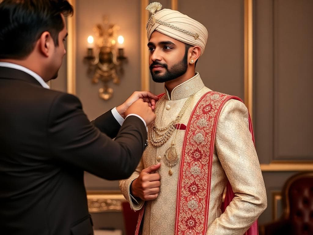 Premium luxury groom styling session